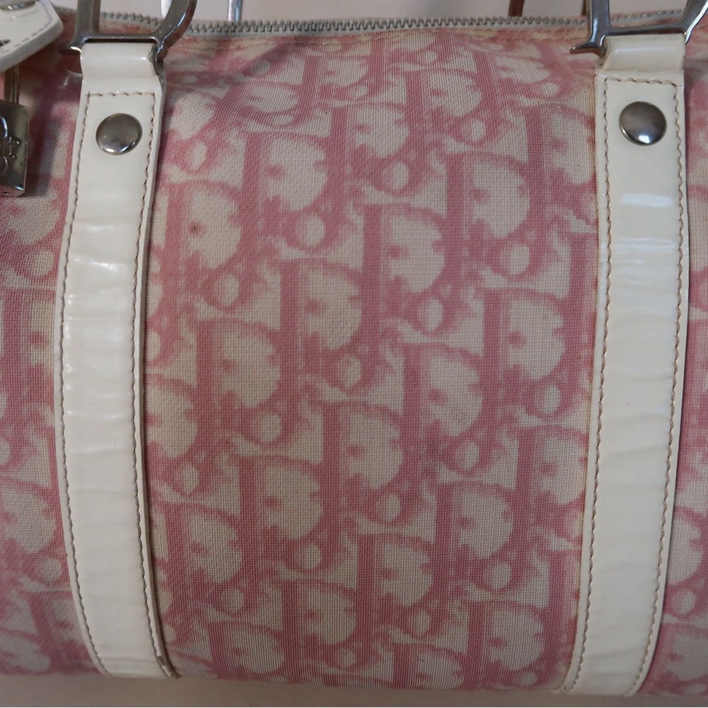 Dior Mini Boston Bag in Pink Trotter Monogram - Picture 6 of 15